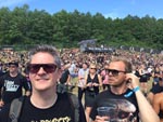Et feststemt publikum - bemærk at manden til venstre er Planet Pulps egen Anders Johnsen.