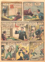 Clark Kent/Superman på arbejde. 'Action Comics' #1 (1938).