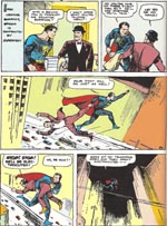 Superman bekæmper korruption. 'Action Comics' #1 (1938).
