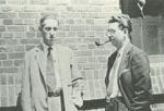 H.P. Lovecraft og Frank Belknap Long i Flatbush, Brooklyn, 11. juli 1931