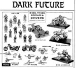 Bikes, trikes, sidecars og drivers til 'Dark Future', fra 'White Dwarf' nr. 107