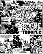 Rogue Trooper i Dave Gibbons' klassiske streg (fra 'The Future of War')