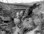Skyttegrav ved Somme, 1916.