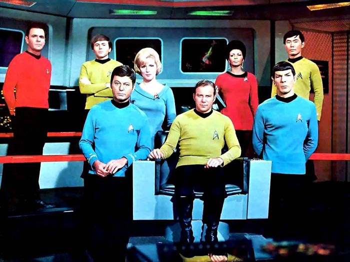 Castet fra 'Star Trek'-serien.
