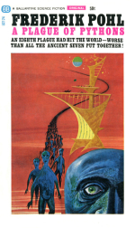 Førsteudgaven af 'A Plague of Pythons', Ballantine Books 1965.