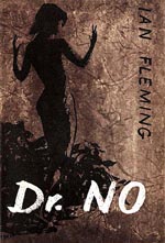 Forsiden af førsteudgaven af 'Dr. No', forlaget Jonathan Cape, 1958.