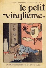 Forsiden af 'Le Petit Vingtième' den 13. december 1934.