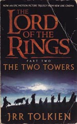 Forsiden af movie tie-in-udgaven af 'The Two Towers' (2001)