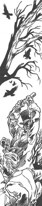 En indre illustration fra 'Vampyrfesten'.