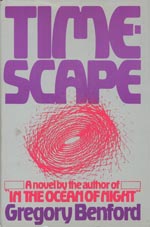 Førsteudgaven af 'Timescape', Simon & Schuster, 1980.