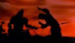 Dracula spidder en fjende i filmens prolog.