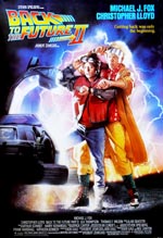 Den oprindelige filmplakat for 'Back to the Future Part II'.