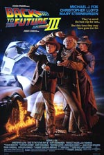 Den oprindelige filmplakat for 'Back to the Future Part III'.