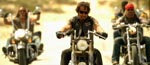 Bikerskud af Pistoleros bande.