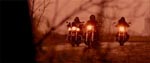 De onde biker-varulve på deres choppers De onde biker-varulve på deres choppers