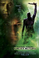 Den originale filmplakat for 'Star Trek: Nemesis'.