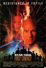 Den originale filmplakat for 'Star Trek: First Contact'.