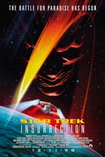 Den originale filmplakat for 'Star Trek: Insurrection'.