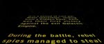 "The opening crawl".