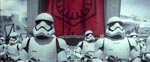 Nazi-referencerne er mange i 'The Force Awakens' - her stormtroopere ved en Nürnberg-lignende tale, holdt af First Order-generalen Hux.