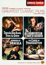 'Hammer Horror'-boksen, der bl.a. indeholder 'The Curse of Frankenstein'