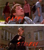 Elijah Wood som Casey og Clea DuVall som Stokely Elijah Wood som Casey og Clea DuVall som Stokely