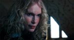 Mia Farrow som den sataniske guvernante Mrs. Baylock - en fin, men naturligvis letkøbt, intertekstuel kommentar