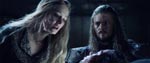 Éowyn og Éomer ved Théodreds dødsleje.