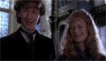 Den unge Holmes (Nicholas Rowe) og hans kæreste Elizabeth (Sophie Ward).