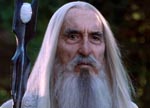 Lee som Saruman i 'The Lord of the Rings: The Fellowship of the Ring' (2001) Lee som Saruman i 'The Lord of the Rings: The Fellowship of the Ring' (2001).