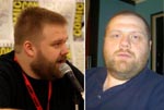 Robert Kirkman til venstre, Ernst til højre - eller er det omvendt? Robert Kirkman til venstre, Ernst til højre - eller er det omvendt?
