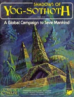 'Shadows of Yog-Sothoth', forsiden af førsteudgaven fra 1982
