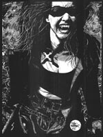Et klassisk eksempel på Tim Bradstreets karakteristiske illustrationer til 2nd edition 'Vampire: The Masquerade'.