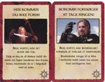 Eksempler på hvordan Eventyrkortene bruger billeder fra filmene og titler med henvisning til deres handlingsforløb.