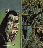 Et monster - og se, hvor grimt det er tegnet og farvelagt