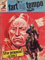 Forsiden af det nummer af 'fart og tempo', hvori 'Blueberry' debuterede på dansk