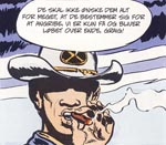 Blueberry i en klassisk Clint Eastwood-positur Blueberry i en klassisk Clint Eastwood-positur