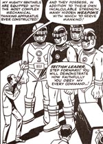 Bolivar Trask og hans Sentinels mens han endnu har styr på dem. Fra nr. 14.