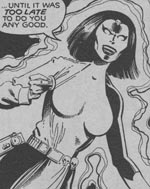 Mystique som leder af det nye Brotherhood of Evil Mutants. Fra #142.