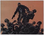 Lobster Johnson i aktion mod nazi-zombier.