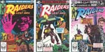 Forsiderne på de tre hæfter, tegneserien udkom i på Marvel, efter først at have været udgivet som en 'Super Special'