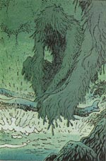 Mutanterne der lurer i sumpen.