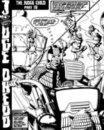 Dredd på én af de mere syrede planeter.