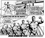 Mega-City One ser en ny type ordenshåndhævere, her tegnet i Ian Gibsons lidt mere cartoon-agtige tegnestil