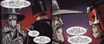 Dredd møder nogle af sine slægtninge fra The Cursed Earth, og som man kan se, er kæmpehagen et familietræk