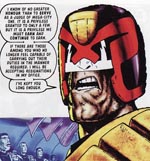 Dredd som Carlos Ezquerra tegner ham.