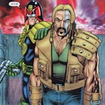 Rogue-dommeren Guthrie bliver anholdt af Dredd i Colin MacNeils skarpe computerstreg.
