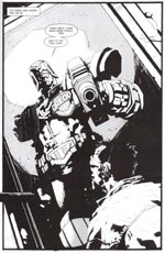 Dredd gør også kort sin entre.