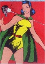 Den oprindelige Phantom Lady tegnet af Arthur Peddy.