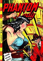 Cover til 'Phantom Lady' #23 (1949) af Jack Kamen.